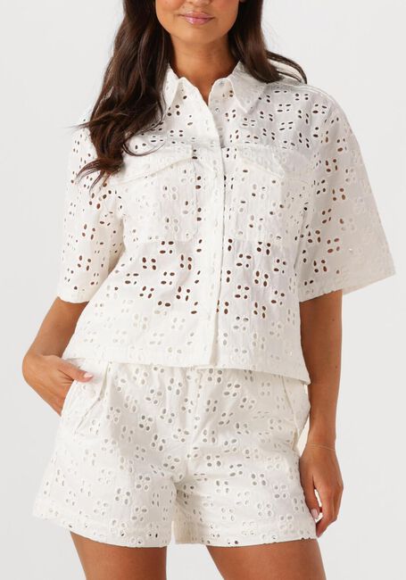 Witte DANTE6 Blouses TODDY BRODERIE ANGLAISE SHIRT - large