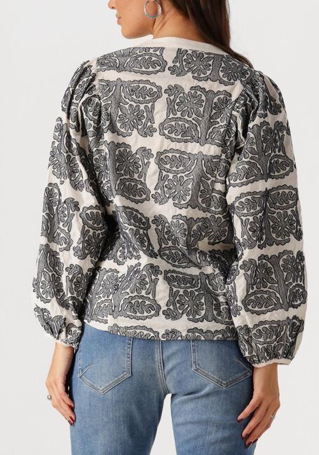 Ecru SUMMUM Blouses LONGSLEEVE BOUSE TILE EMBROIDERY - large