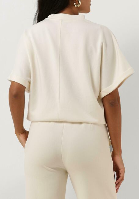 Gebroken wit SUMMUM Top SWEATER TOP SHORT SLEEVE - large