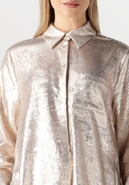Gouden DANTE6 Blouses CATHIN METALLIC LONG SHIRT - large