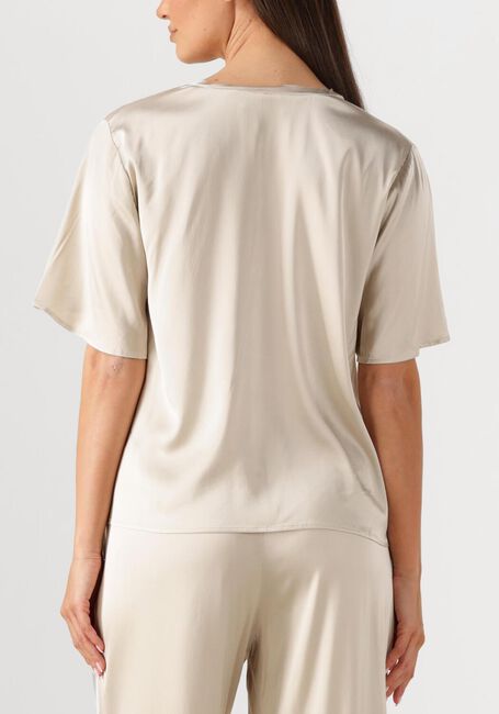 Creme MOS MOSH Blouses MMEVIE V-NECK SATIN BLOUSE - large