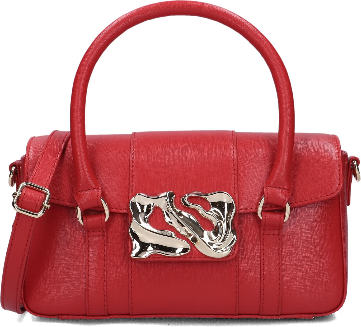 Núnoo Schoudertas
Dames Small Maggie Icon, Materiaal: Leer, Kleur: Rood afbeelding 1