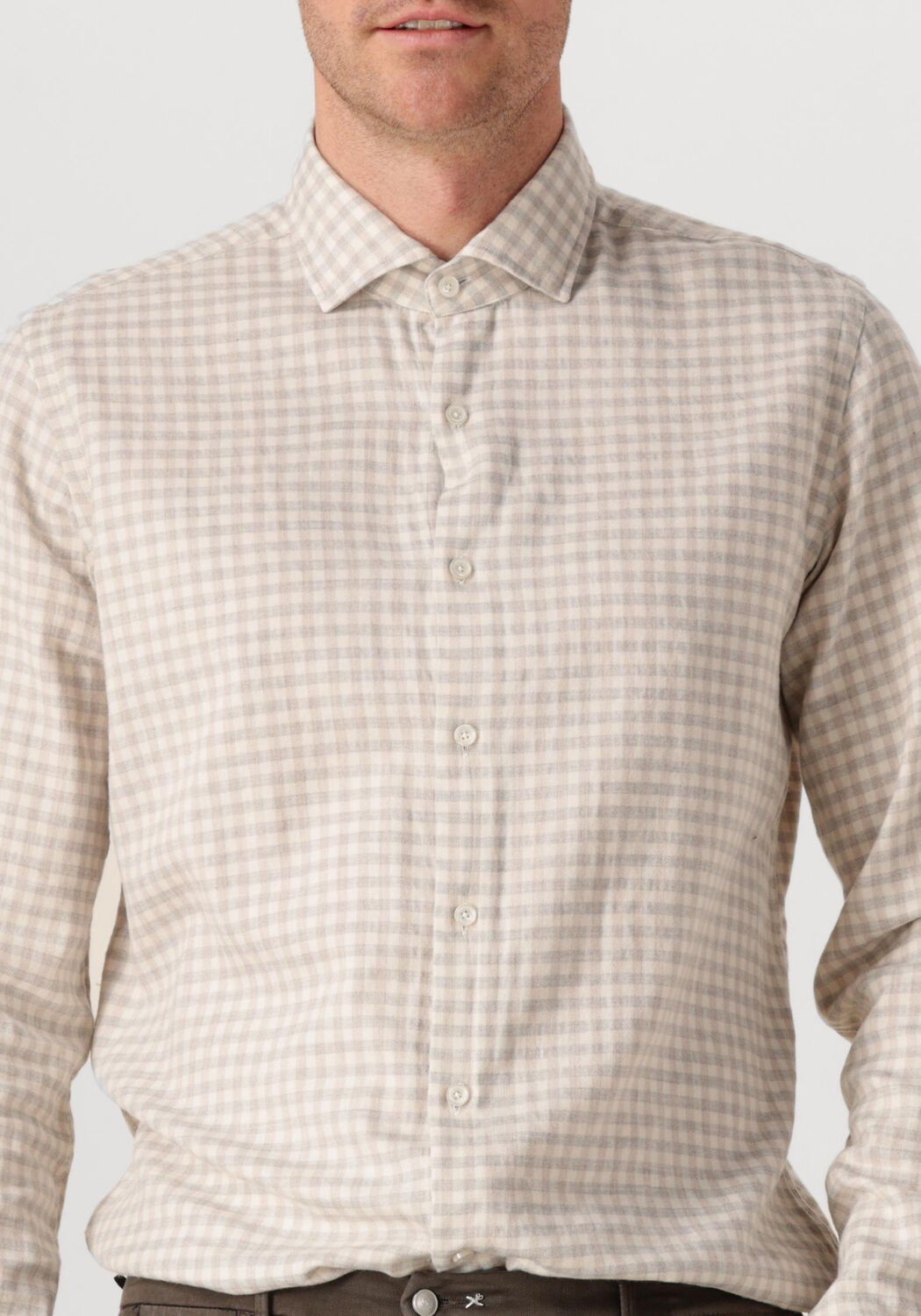 Beige XACUS Casual overhemd 91338 748ML VAR070 - large