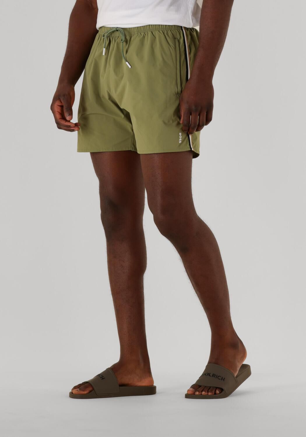 Boss Black Zwembroek Heren Iconic, Maat: L, Kleur: Groen