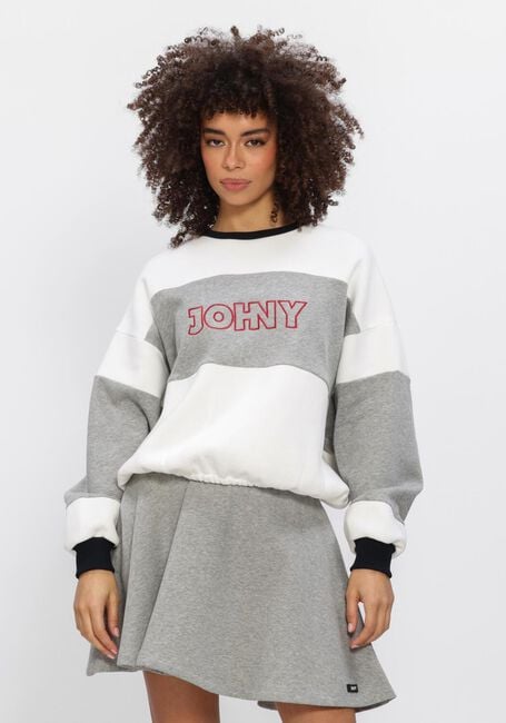 Lichtgrijze JOHNY Truien/vesten OSCAR SWEATER - large