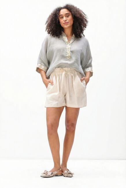 Creme GREEK ARCHAIC KORI Korte broek S26K-1001095 - large