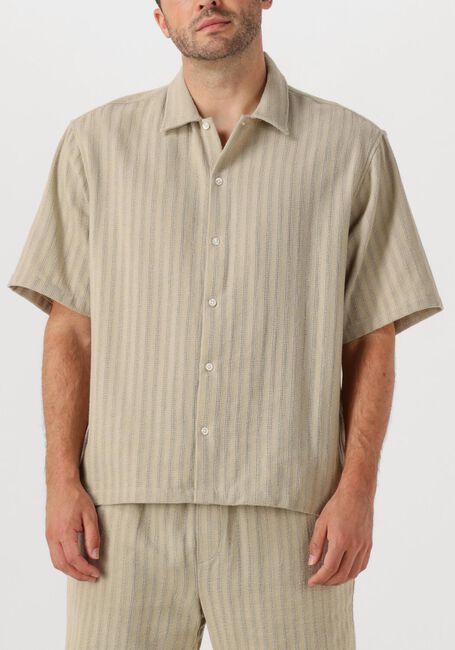 Beige WOODBIRD Casual overhemd WBWANG CHUKE SHIRT - large