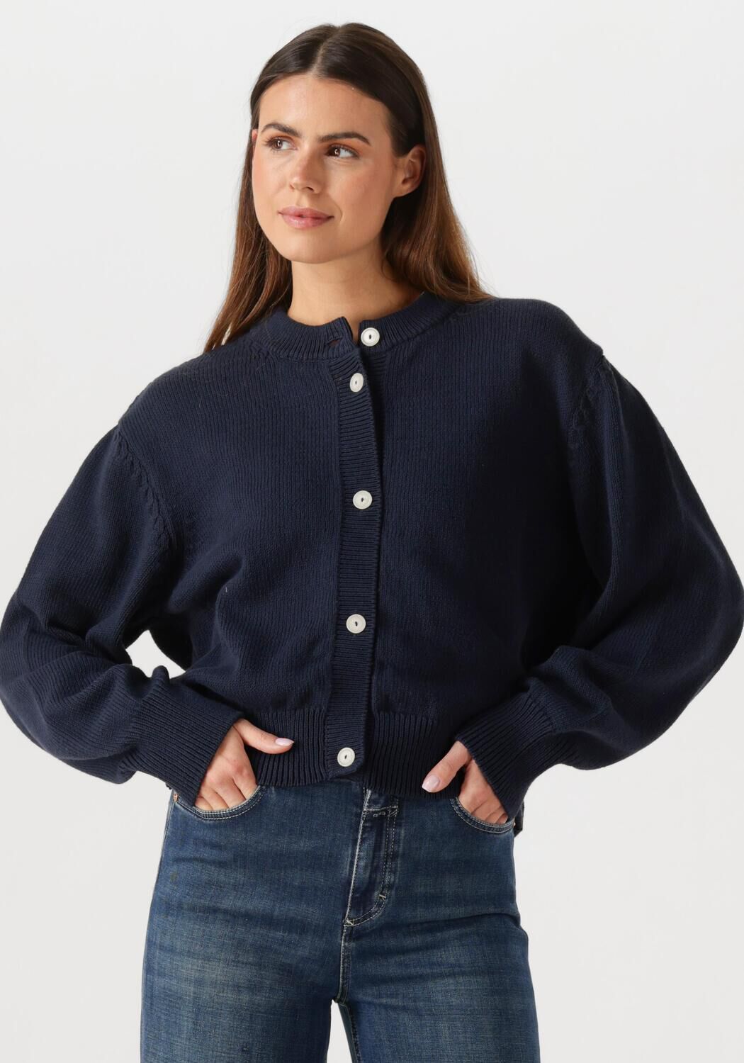 Des Petits Hauts Trui Dames Abali, Maat: L, Kleur: Donkerblauw