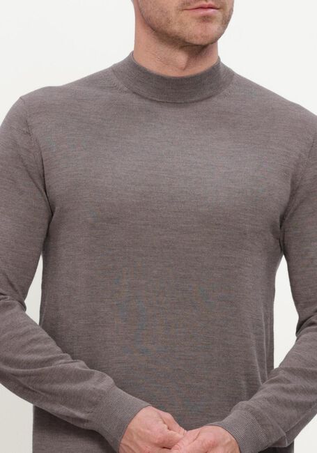 Taupe STEFANO LAURAN Trui TURTLE NECK MERINO - large