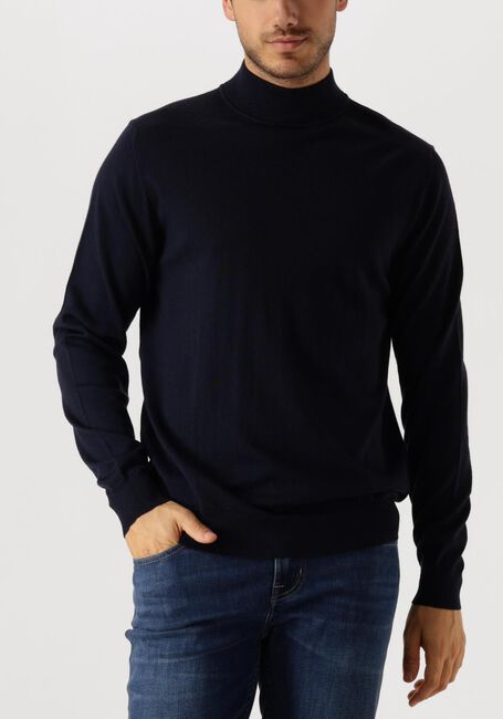 Donkerblauwe PROFUOMO Trui PULLOVER MOCK - large