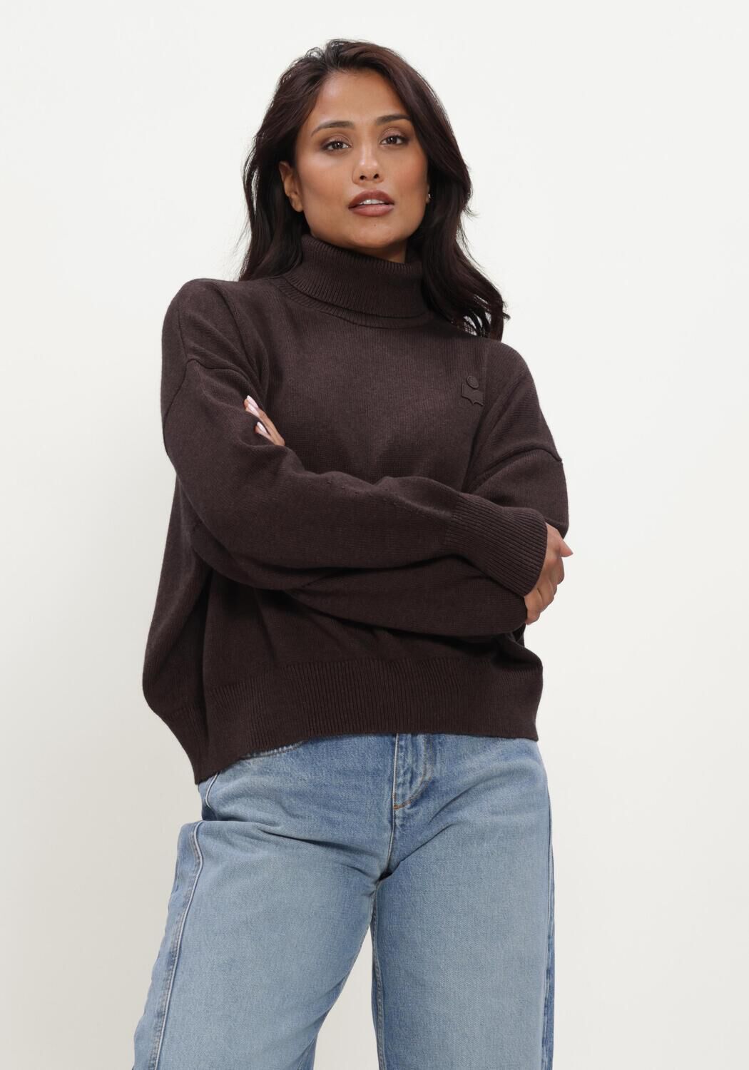 Bruine ISABEL MARANT Trui NASHA PULLOVER - large