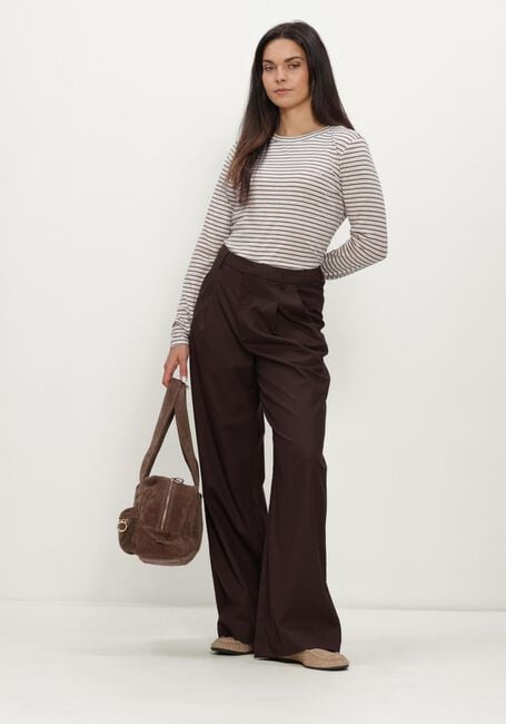 Bruine AIMEE THE LABEL Tops & T-shirts ZENOLUCAW6 STRIPED LS - large