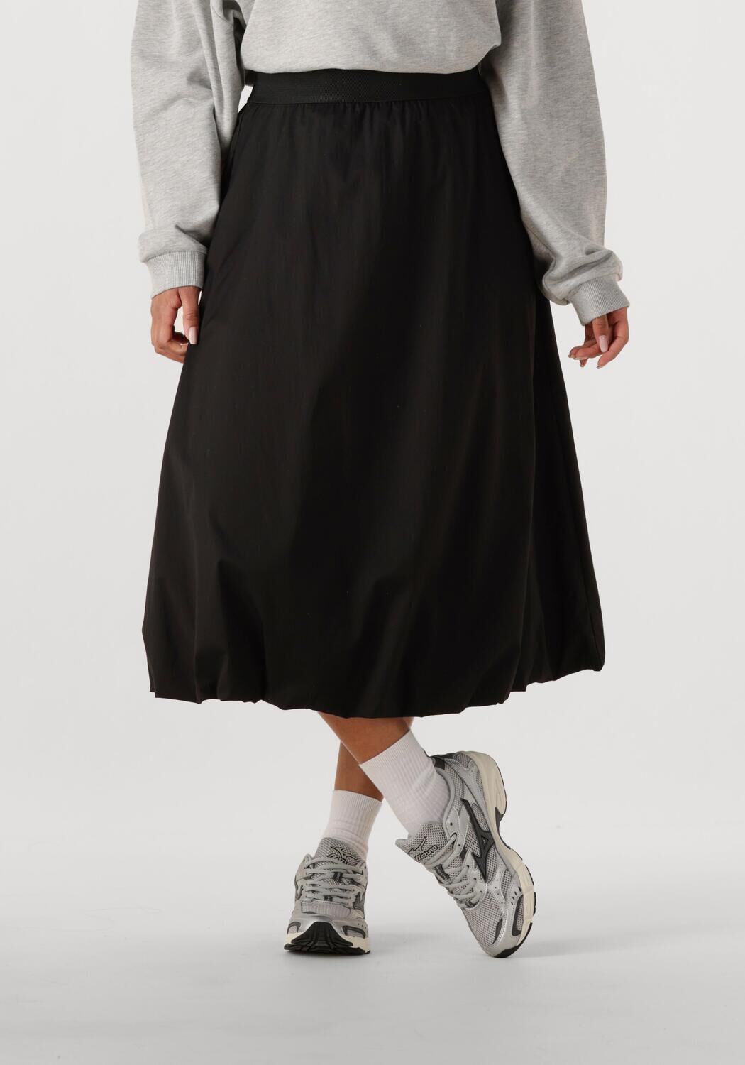 Co'Couture Midirok Dames Poppycc Balloon Skirt, Maat: L, Kleur: Zwart