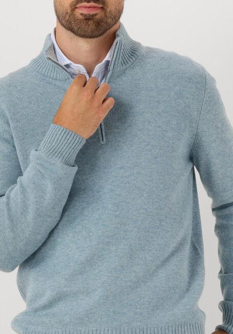 Blauwe GRAN SASSO Trui MOCK ZIP - large