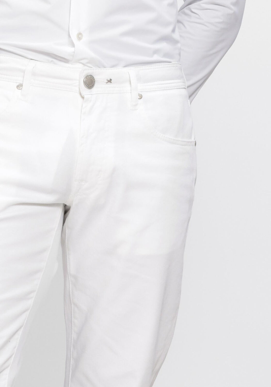 Witte TRAMAROSSA Slim fit jeans MICHELANGELO - large