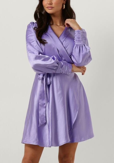 Lila NOTRE-V Mini jurk NV-DORIS SATIN DRESS - large