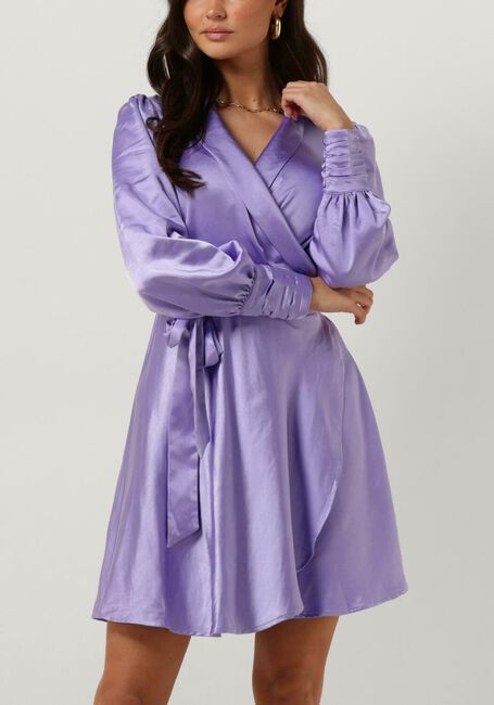 Lila NOTRE-V Mini jurk NV-DORIS SATIN DRESS  - large
