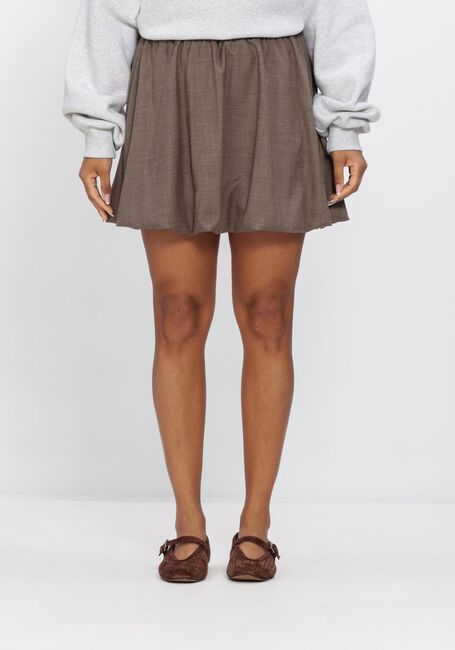 Taupe SECOND FEMALE Rokken OLINE MINI BALOON SKIRT - large