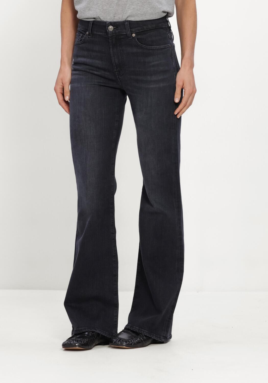Zwarte 7 FOR ALL MANKIND Bootcut jeans THE LEGGY BOOTCUT CARBON STORM - large