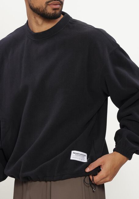 Zwarte NEW AMSTERDAM SURF ASSOCIATION Sweater FLEECE CREWNECK - large