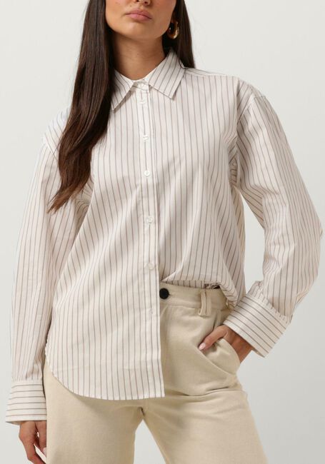 Beige SECOND FEMALE Blouses SOALON CLASSIC SHIRT - large