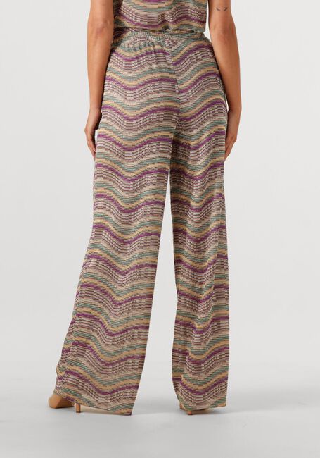 Multi SUMMUM Wijde broek WIDE LEG PANT MULTICOLOUR SPARKLY WAVE - large