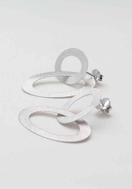Zilverkleurig LOTT. GIOIELLI Oorbellen CL EARRING DOUBLE OVAL CHARM SATIN - large