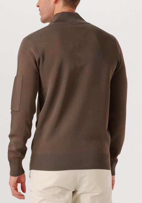 Bruine GENTI Trui TURTLE 3 BUTTON LS - large