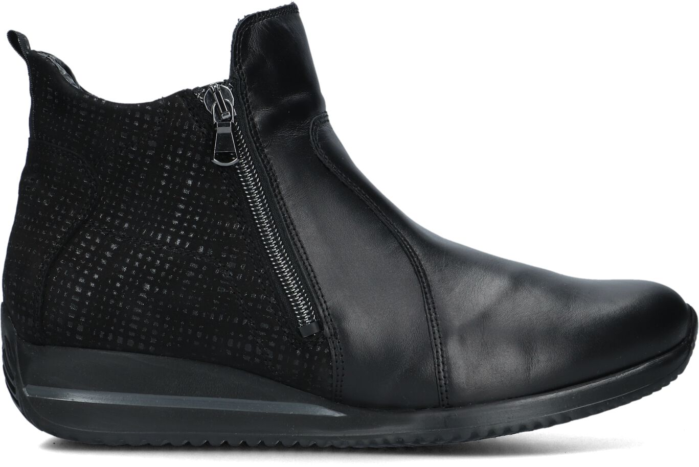Waldläufer Enkellaarsjes
Dames 980808, Maat: 38,5, Materiaal: Leer, Kleur: Zwart
