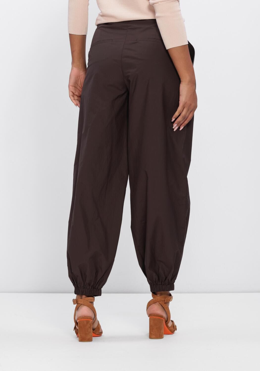Bruine CAMBIO Wijde broek ETIENNE LONG - large