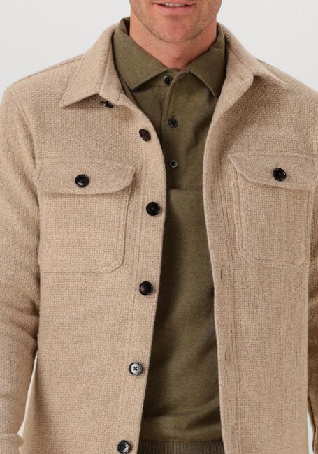 Beige PROFUOMO Overshirt OVERSHIRT STRUCTURE - large