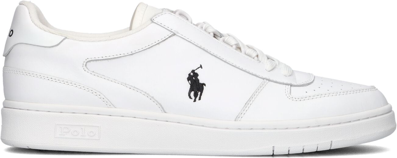Ralph Lauren Lage Sneakers Heren Polo Crt, Maat: 41, Materiaal: Leer, Kleur: Wit