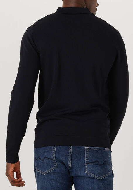 Donkerblauwe GENTI Trui POLO LS - large