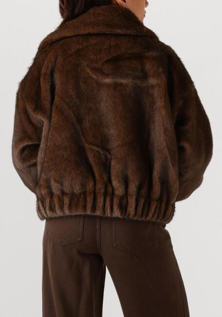 Bruine SUNCOO Faux fur jas EVAN - large