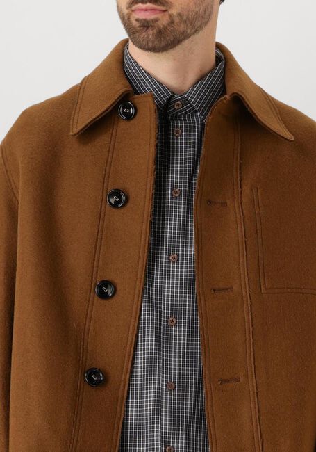 Camel AMI PARIS Overshirt VESTE BOUTONNEE - large