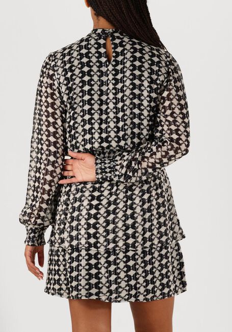 Zwarte AAIKO Mini jurk GABRY IKAT DOT VIS 515 - large