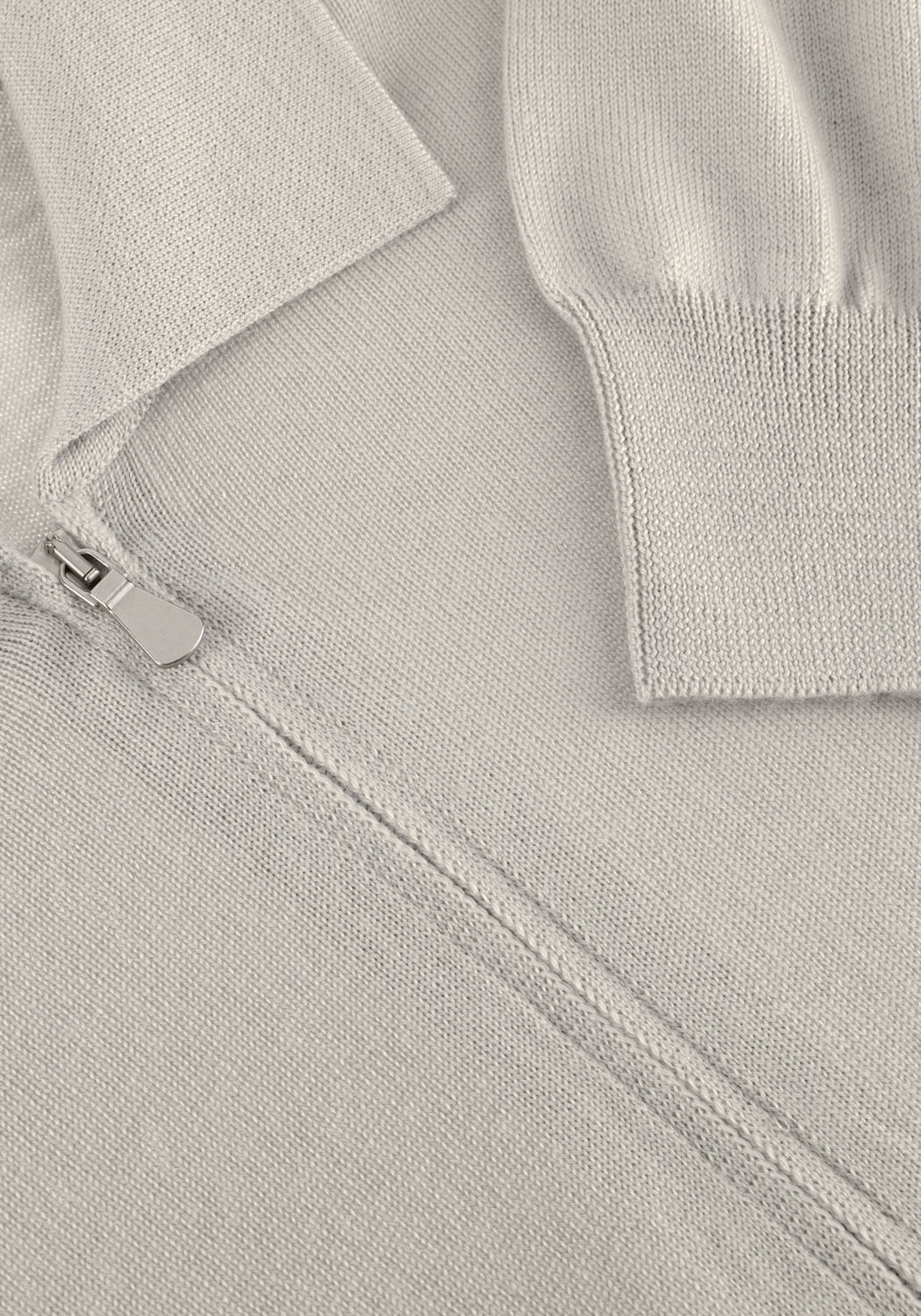 Lichtgrijze GRAN SASSO Vest JACKET ZIP - large