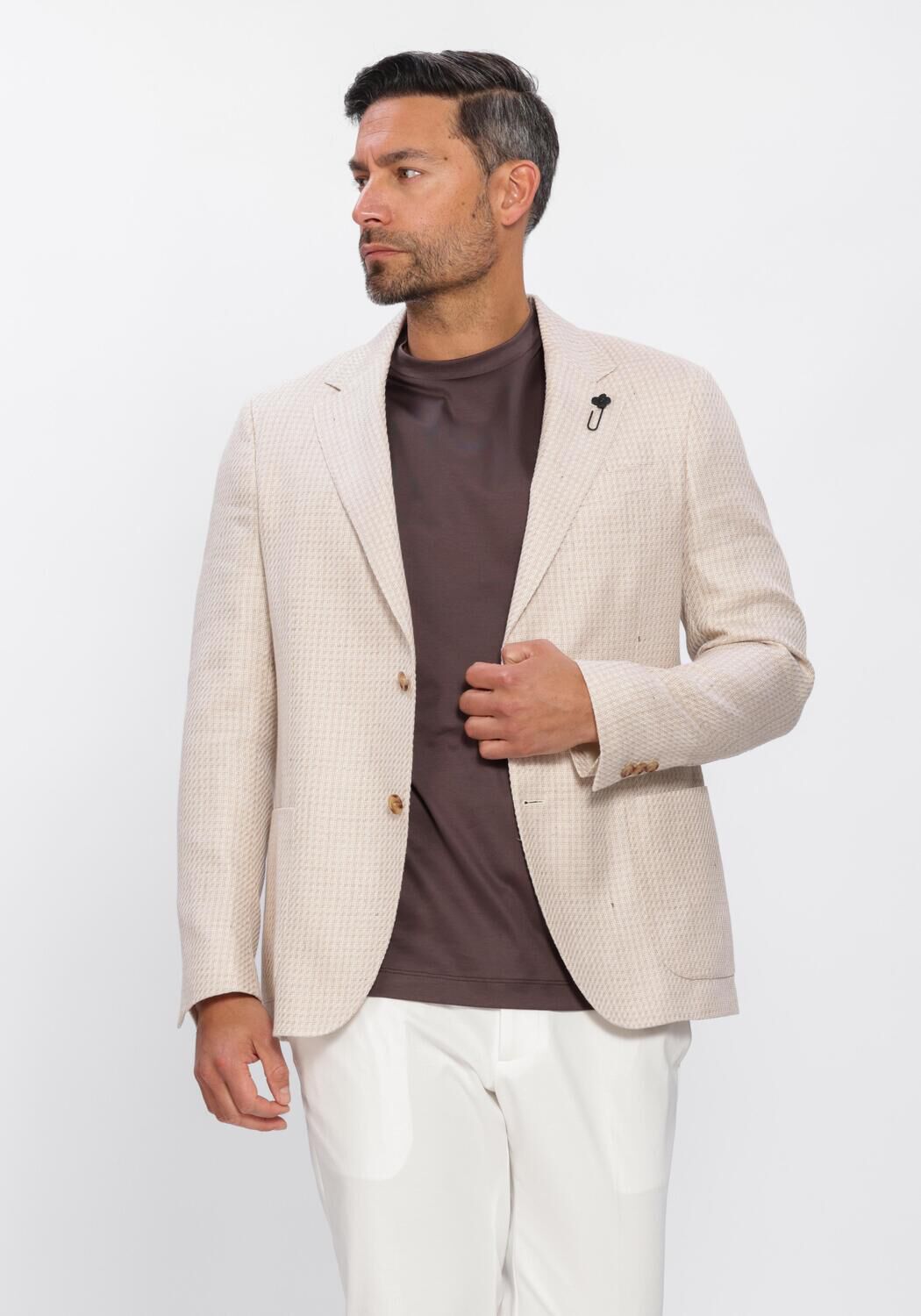 Ecru LARDINI Colberts JACKET ROMA - large