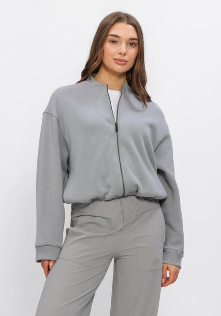 Lichtgrijze PENN & INK Sweater CARDIGAN PRINT - large