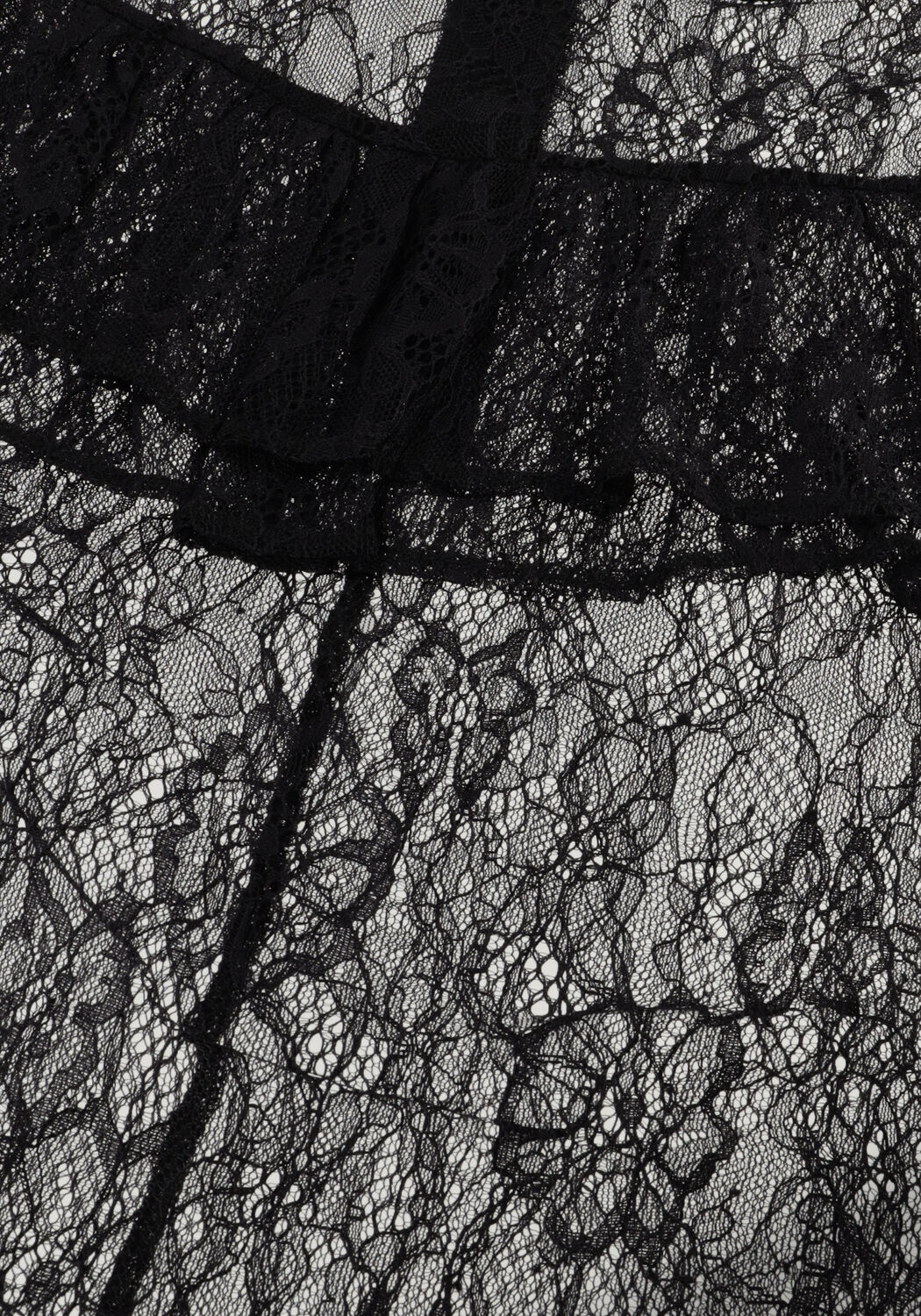 Zwarte ALIX THE LABEL Blouses RUFFLE LACE TOP - large