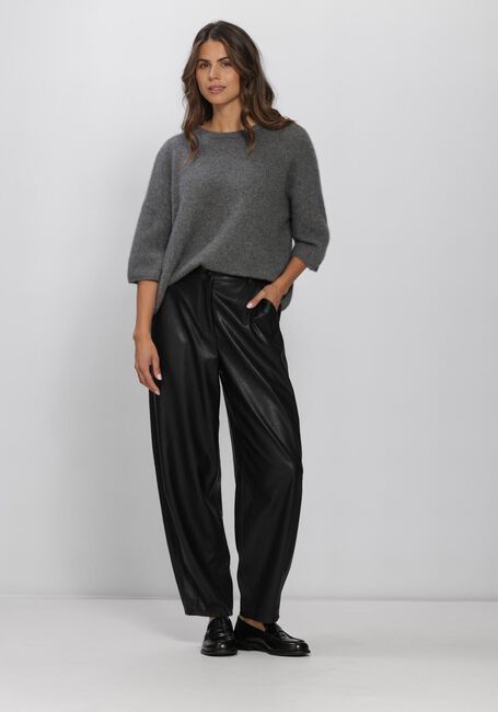 Zwarte KNIT-TED Wijde broek ALBA PANTS - large