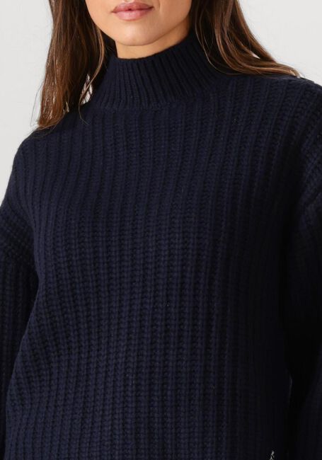 Blauwe DANTE6 Trui ADOUNA BUTTON WOOL SWEATER - large