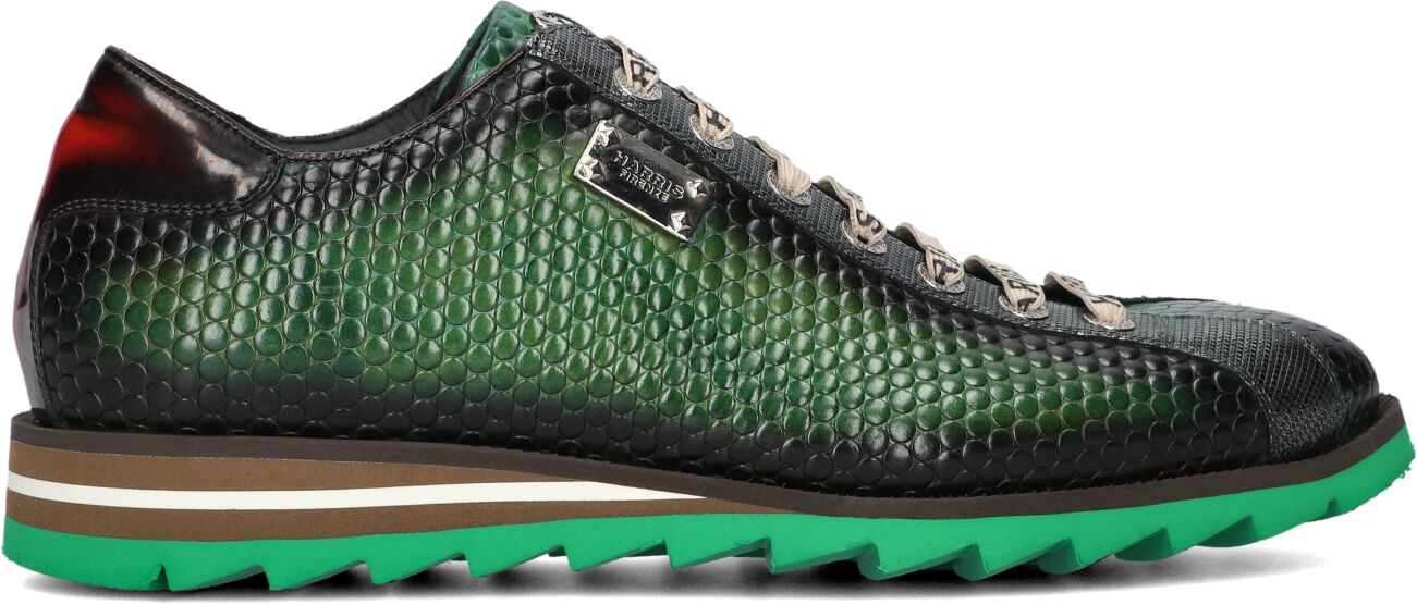 Harris Lage Sneakers Heren 2892, Maat: 44, Materiaal: Leer, Kleur: Groen afbeelding
