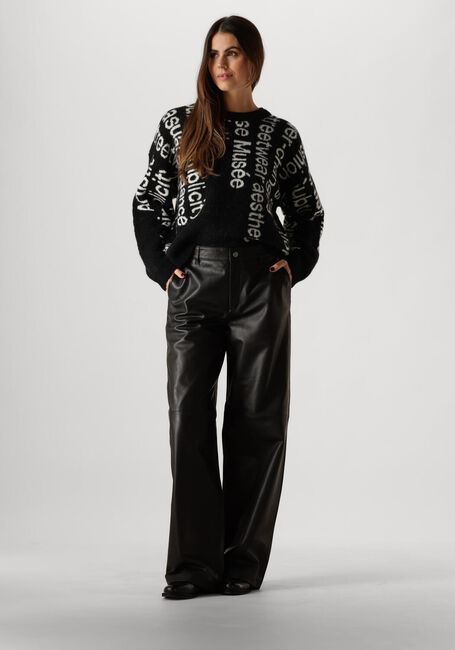 Zwarte COPENHAGEN MUSE Wijde broek CMROYAL-PANTS - large