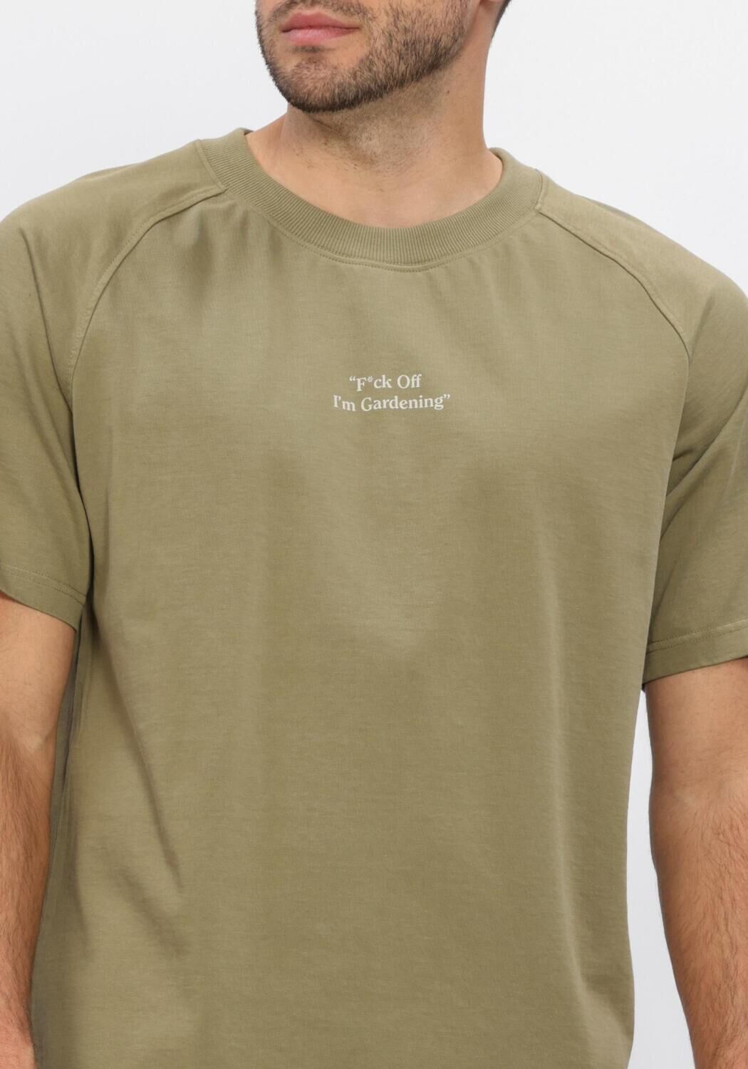 Khaki BRAM'S FRUIT T-shirt F*CK OFF I'M GARDENING RAGLAN T-SHIRT - large