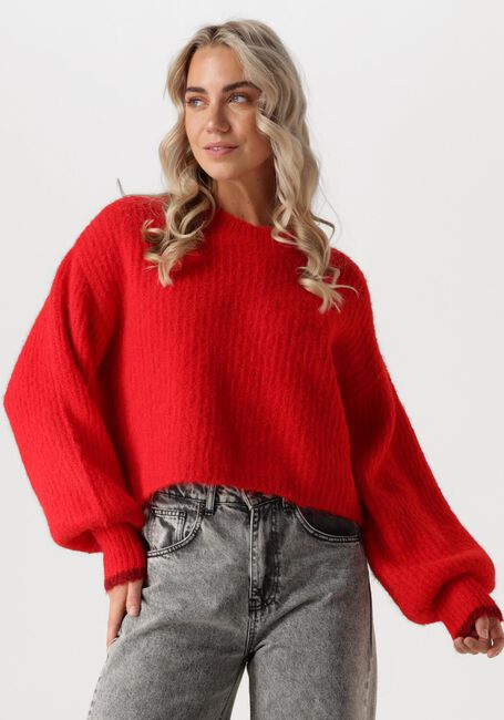 Rode CO'COUTURE Truien/vesten CORALEE CROP KNIT - large