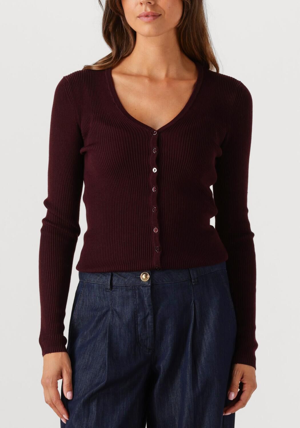 Bordeaux HERSKIND Trui CHICHI KNMIT CARDIGAN 5619106 - large