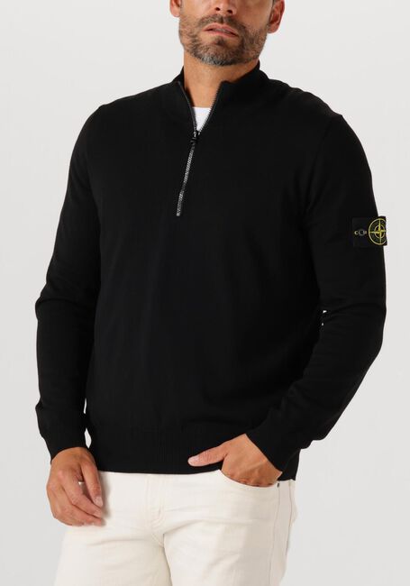 Zwarte STONE ISLAND Trui LS POLO - large