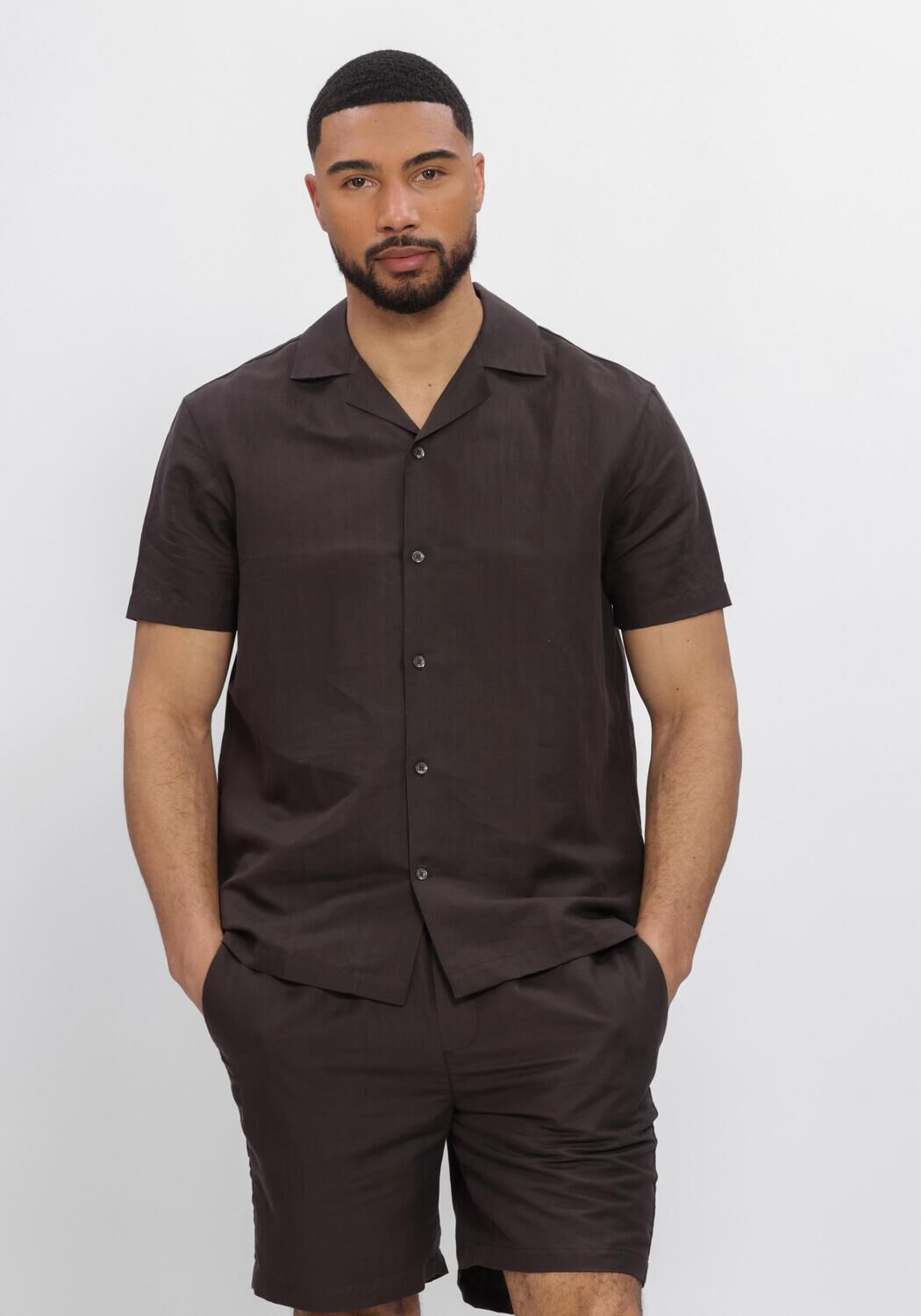 Bruine WAHTS Casual overhemd TANNER - large