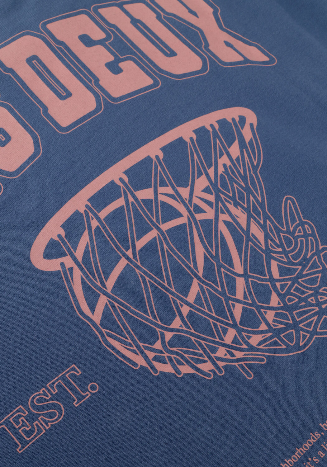 Blauwe LES DEUX T-shirt BRADY HOOP T-SHIRT - large